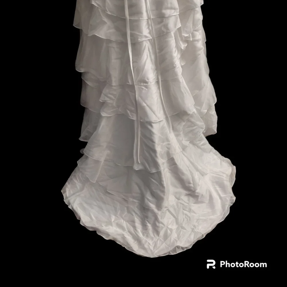 Alfred Angelo White Strapless Wedding Dress - Picture 10 of 14